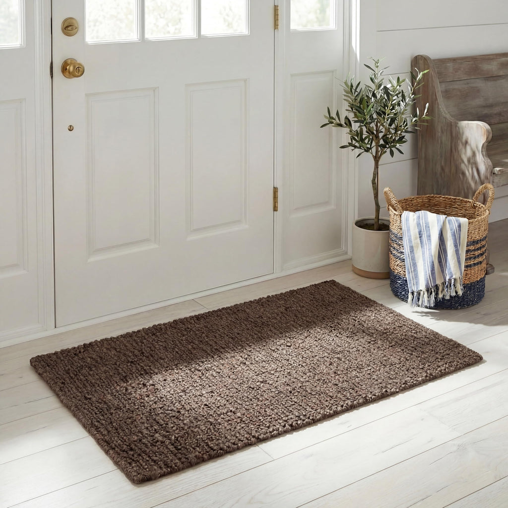 SAFAVIEH Natural Fiber Collection Runner Rug - 2'6" x 6', Natural Brown, Handmade Jute, Farmhouse Style, Chunky Textured Thick Pile (NF447A)