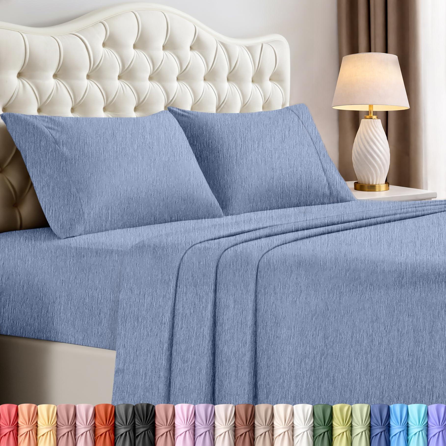 Utopia Bedding Queen Size Sheet Set – 4 Piece Bed Sheets, Soft and Breathable Microfiber, Includes 1 Fitted Sheet, 1 Flat Sheet and 2 Pillowcases – Oeko Tex (Coral)