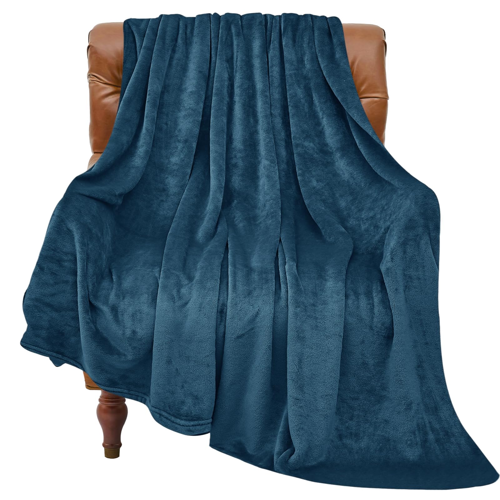 BEDELITE Fleece Blanket Black Throw Blankets for Couch & Bed, Luxury Plush Cozy Fuzzy Blanket 50x60 inches, Super Soft Warm Lightweight Throw Blanket for Travel Camping