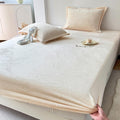 MorroMorn Fleece Sheets Queen Size Ultra Soft, Fuzzy Plush Flannel Sheet Set 3 Piece - All Season Bedding Set with 20" Deep Pocket Fitted & 2 Pillowcases, Luxury Velvet Warm Cozy (Pink)