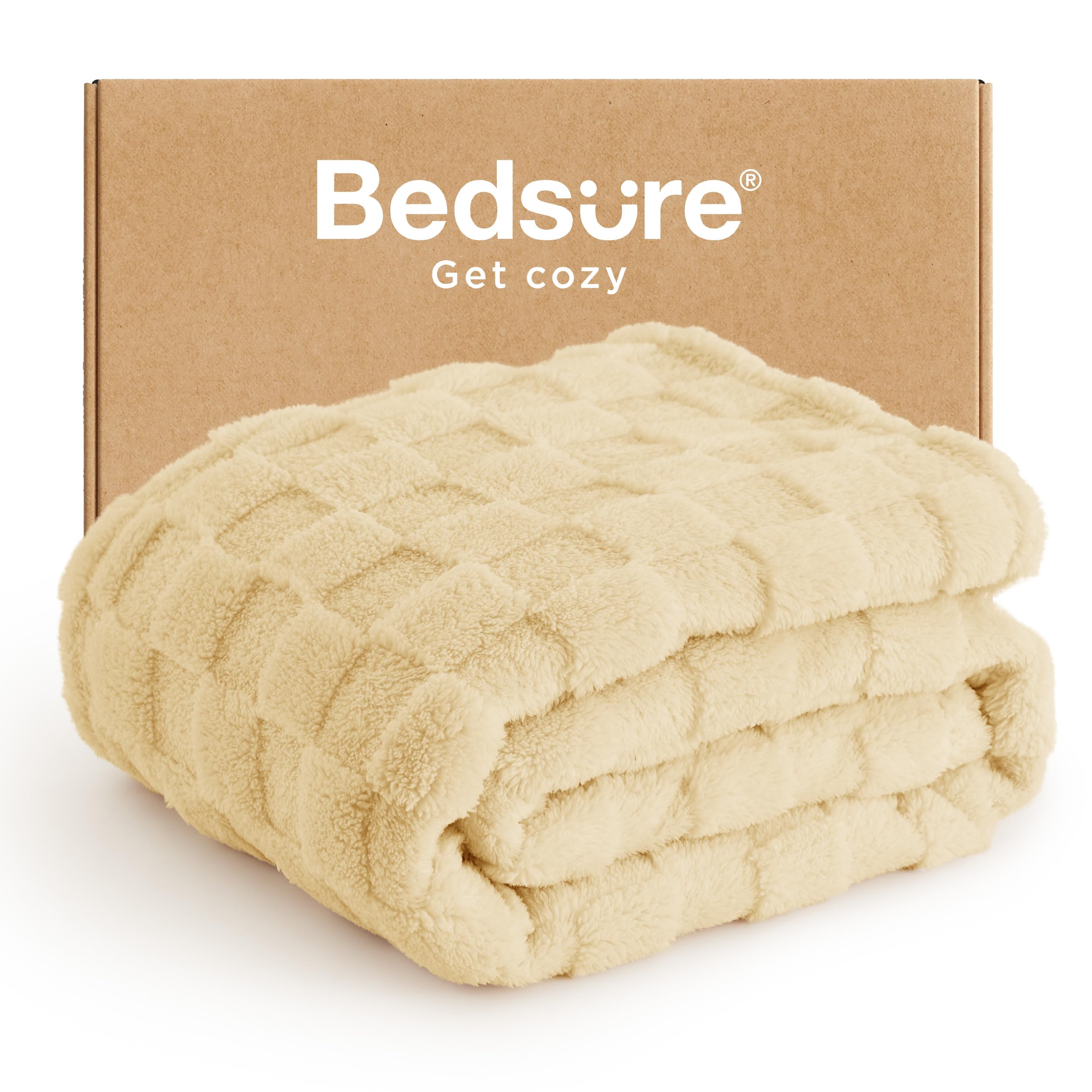 Bedsure GentleSoft Sage Green Throw Blanket for Couch - Checkered Fleece Mothers Gifts Day Blankets, Cute Soft Cozy Spring Summer Throw for Bedroom Home Decor Gifts for Girls, 50x60 Inches