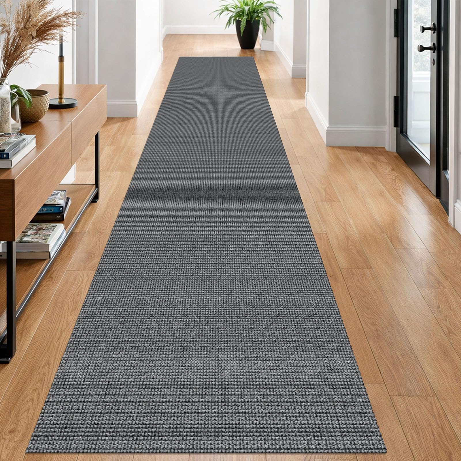 EARTHALL Woven Runner Rug 2x5 Ft Washable Runners for Hallways Cotton Non Slip Rubber Backed Kitchen Runner Braided Indoor Floor Carpet for Entryway, Hallway, Kitchen, Bedroom, Orange/Tan/Brown