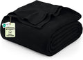Utopia Bedding 100% Cotton Thermal Blanket Smoke Gray Queen Size Soft, Lightweight, Breathable, Cozy Spring and Summer Blankets for Bed, Home Room Decor Gifts for Women and Men (90x90 Inches)
