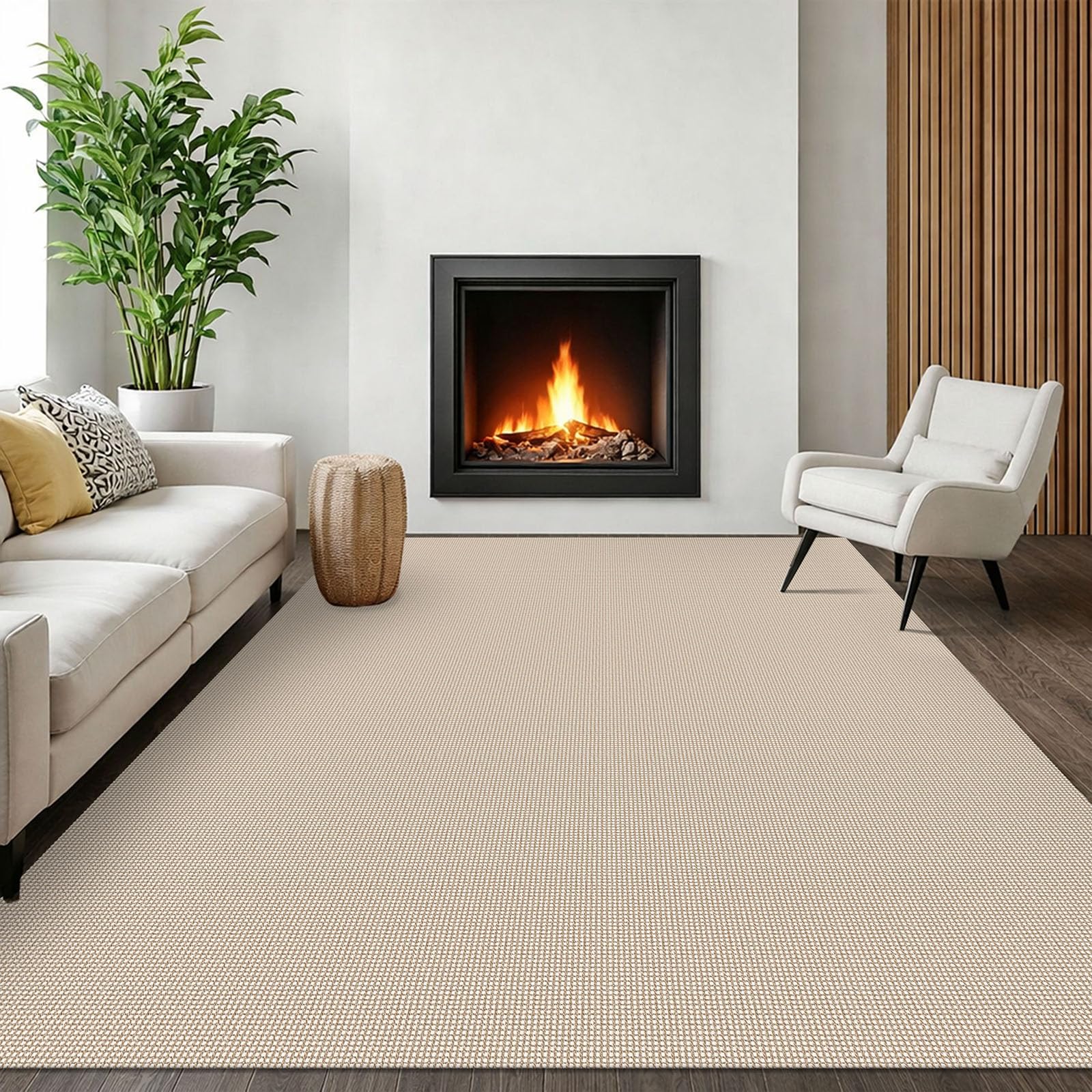 EARTHALL Woven Runner Rug 2x5 Ft Washable Runners for Hallways Cotton Non Slip Rubber Backed Kitchen Runner Braided Indoor Floor Carpet for Entryway, Hallway, Kitchen, Bedroom, Orange/Tan/Brown