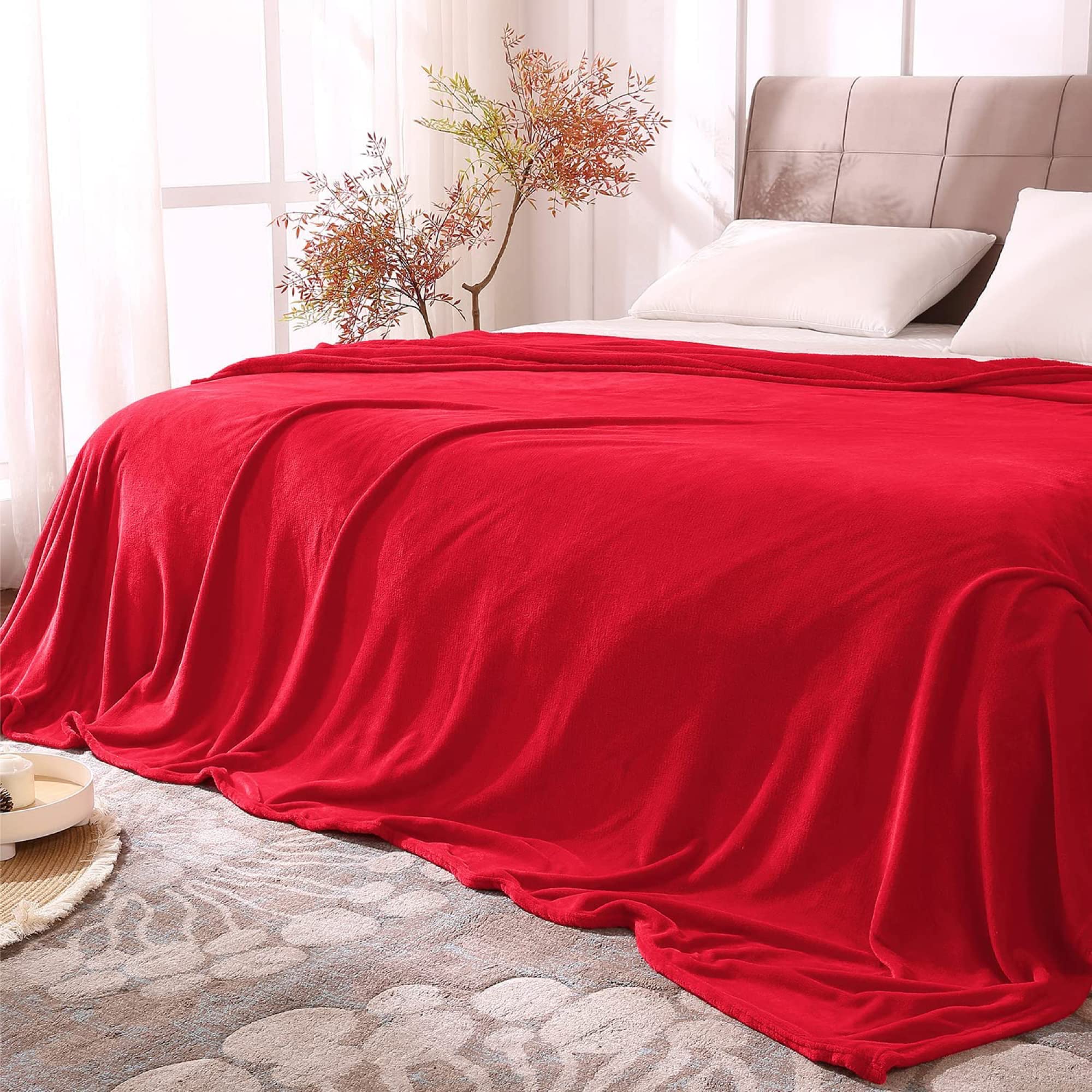 BEDELITE Fleece Blanket Black Throw Blankets for Couch & Bed, Luxury Plush Cozy Fuzzy Blanket 50x60 inches, Super Soft Warm Lightweight Throw Blanket for Travel Camping