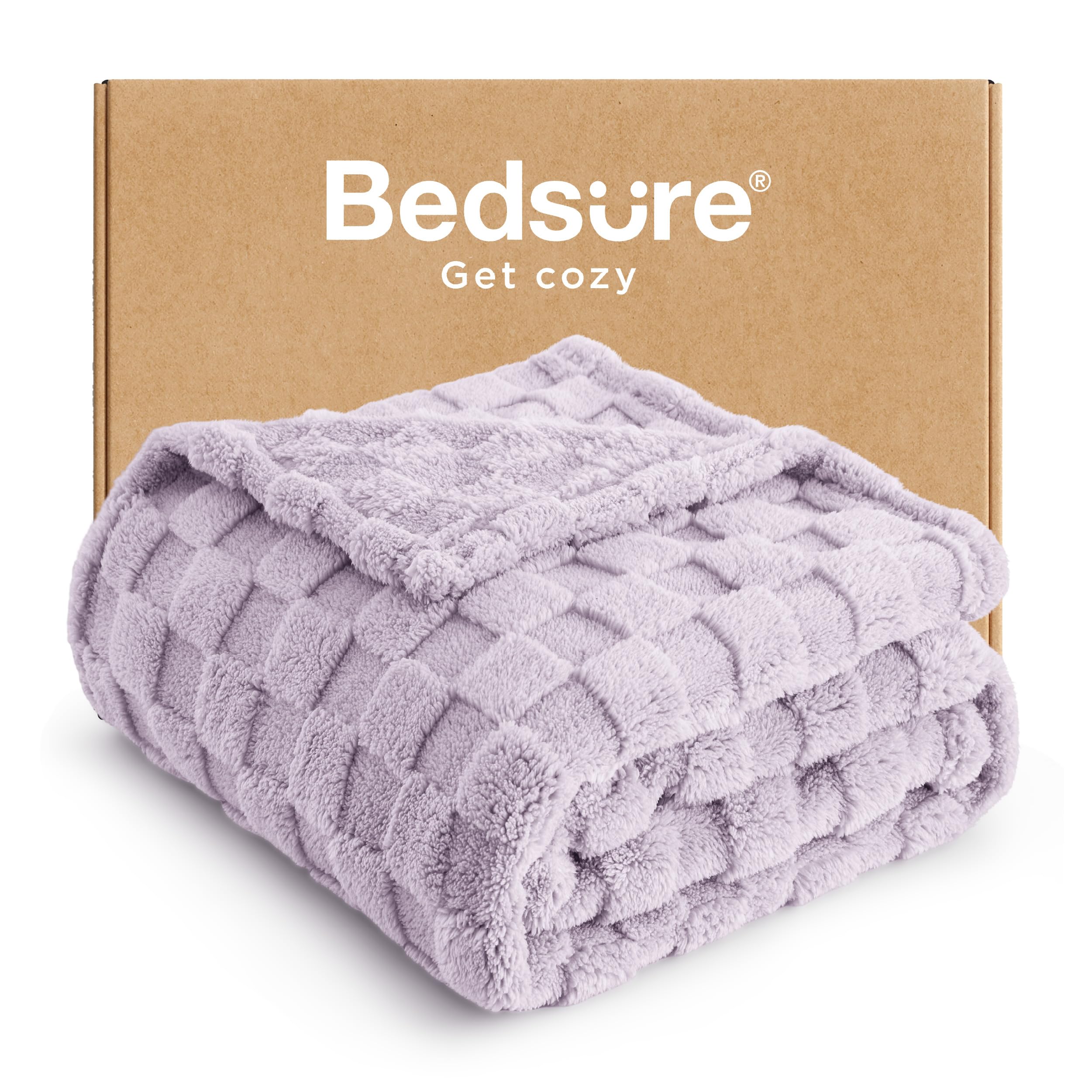 Bedsure GentleSoft Sage Green Throw Blanket for Couch - Checkered Fleece Mothers Gifts Day Blankets, Cute Soft Cozy Spring Summer Throw for Bedroom Home Decor Gifts for Girls, 50x60 Inches