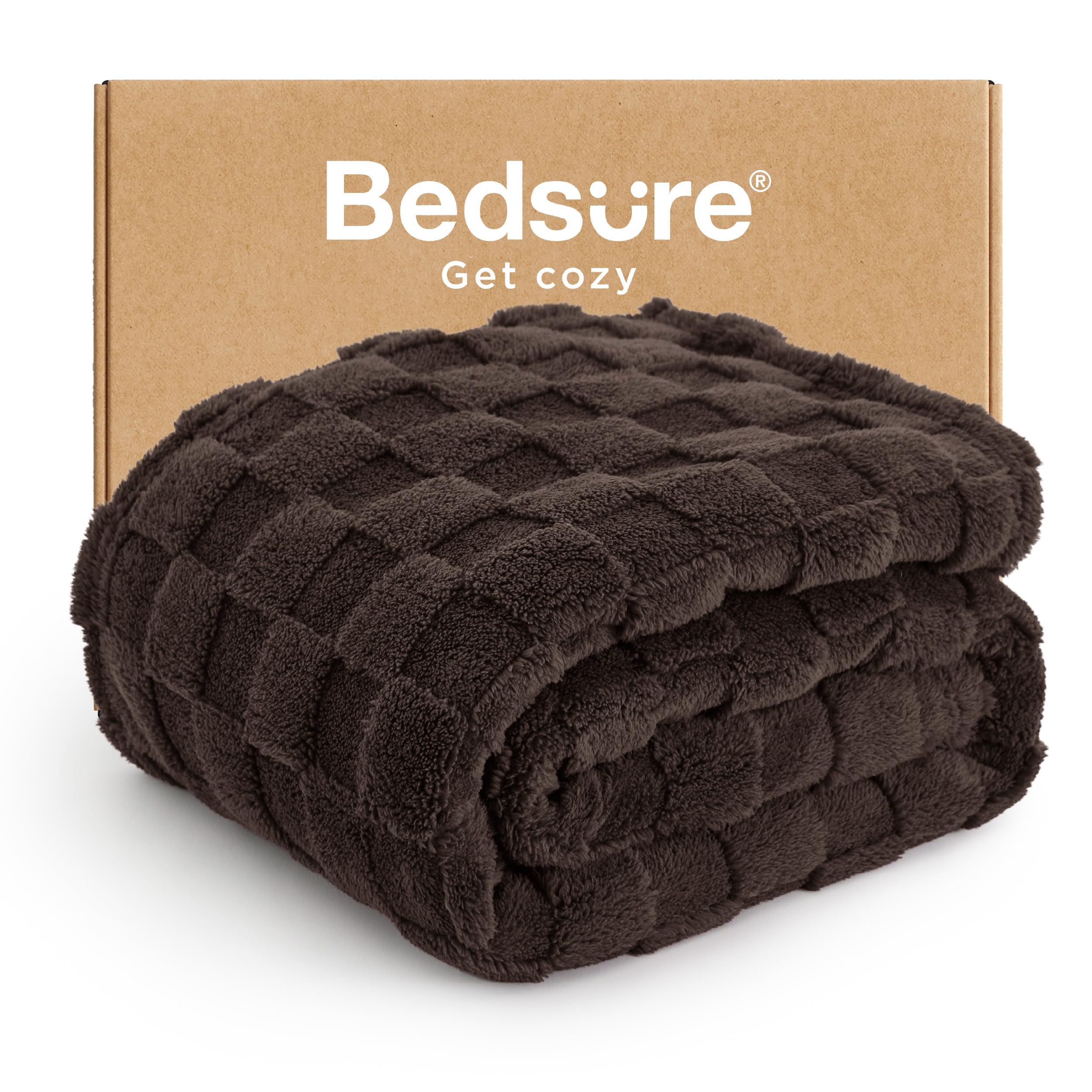 Bedsure GentleSoft Sage Green Throw Blanket for Couch - Checkered Fleece Mothers Gifts Day Blankets, Cute Soft Cozy Spring Summer Throw for Bedroom Home Decor Gifts for Girls, 50x60 Inches