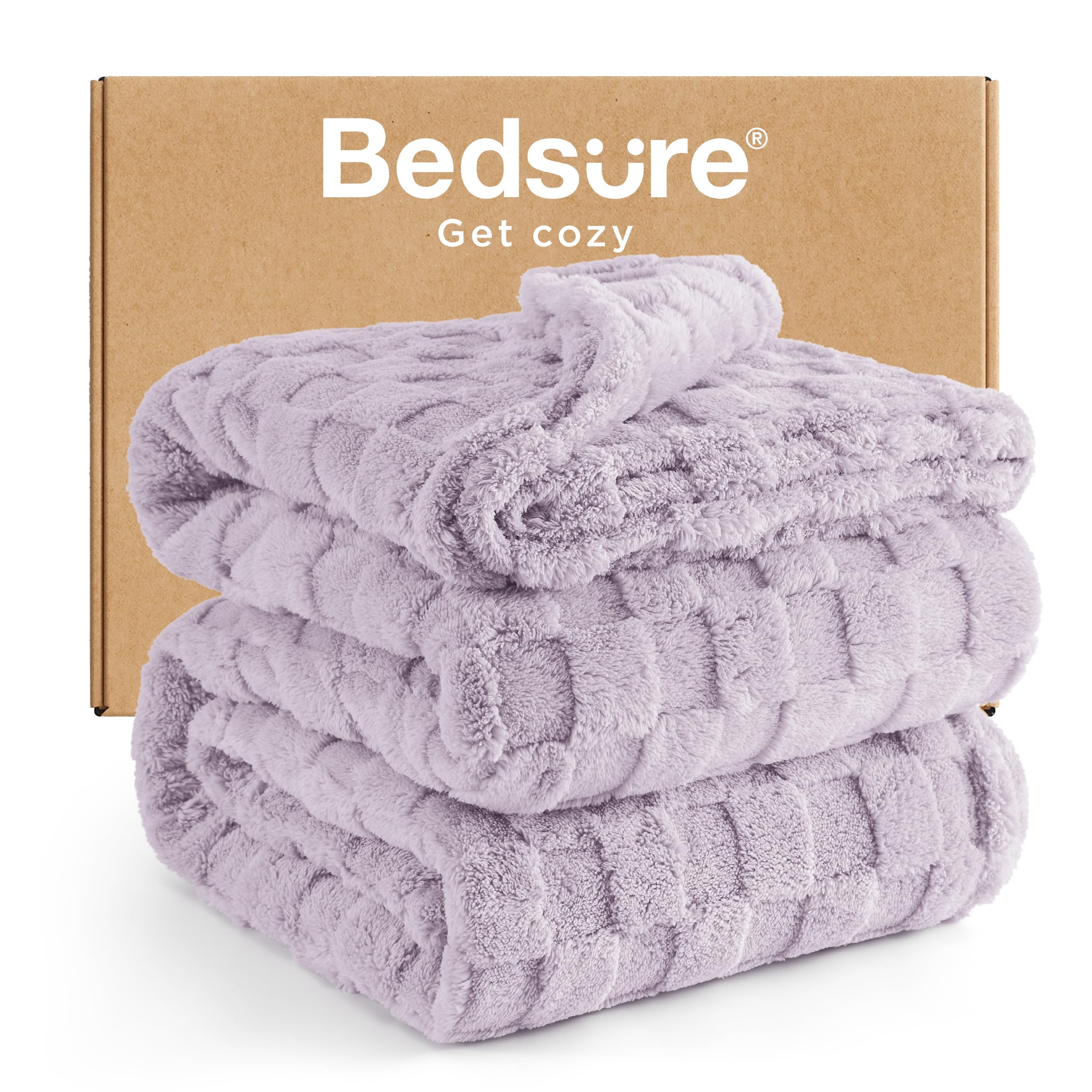Bedsure GentleSoft Sage Green Throw Blanket for Couch - Checkered Fleece Mothers Gifts Day Blankets, Cute Soft Cozy Spring Summer Throw for Bedroom Home Decor Gifts for Girls, 50x60 Inches