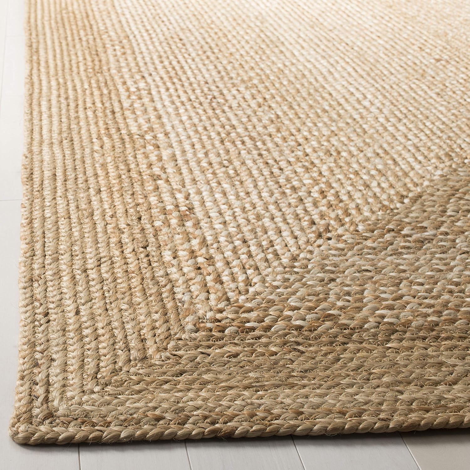SAFAVIEH Natural Fiber Collection Runner Rug - 2'6" x 10', Natural & Ivory, Handmade Farmhouse Boho Coastal Rustic Jute, Ideal for High Traffic Areas in Living Room, Bedroom (NF885B)