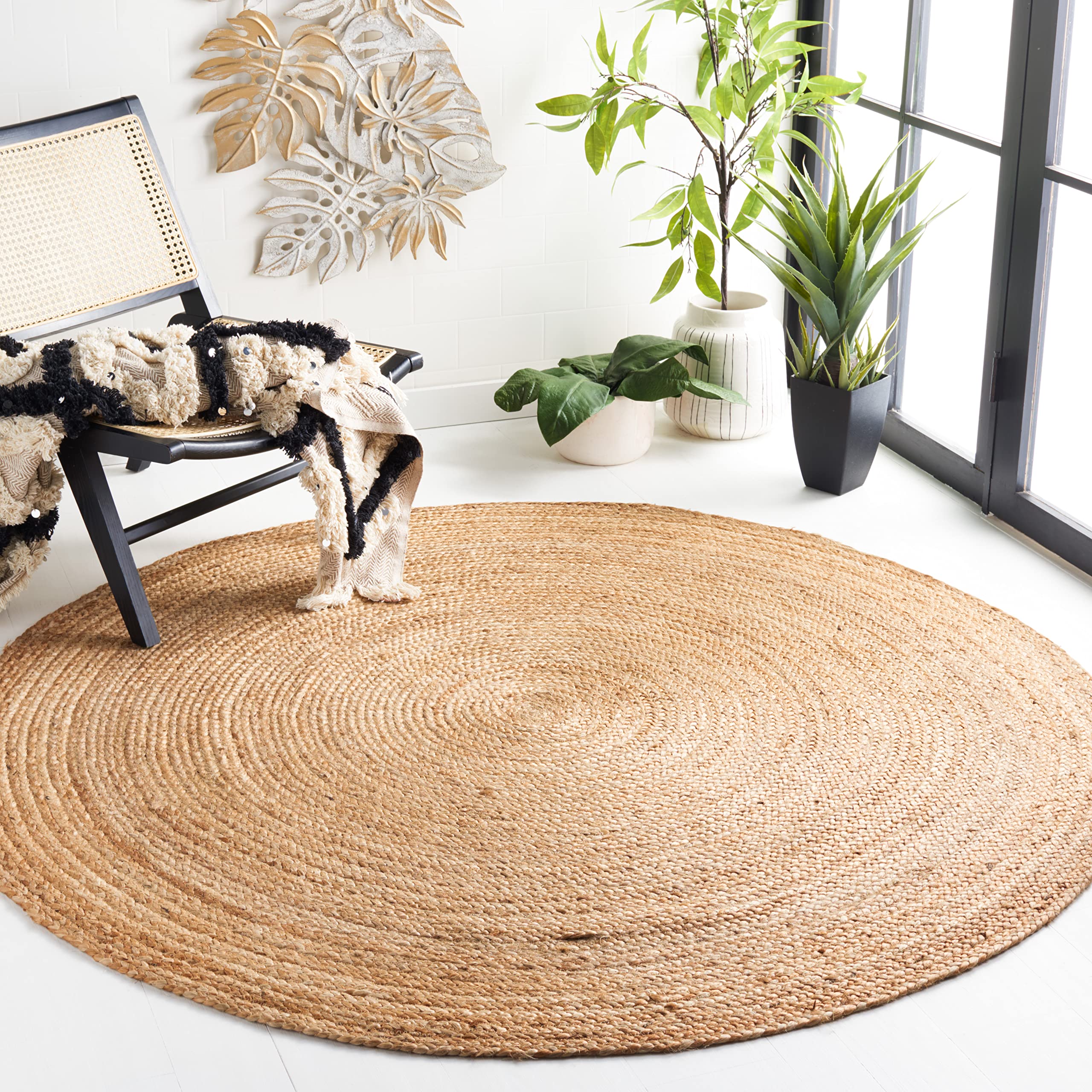 SAFAVIEH Cape Cod Collection Runner Rug - 2'3" x 8', Natural Brown, Handmade Braided Flat Weave Jute (CAP252A)