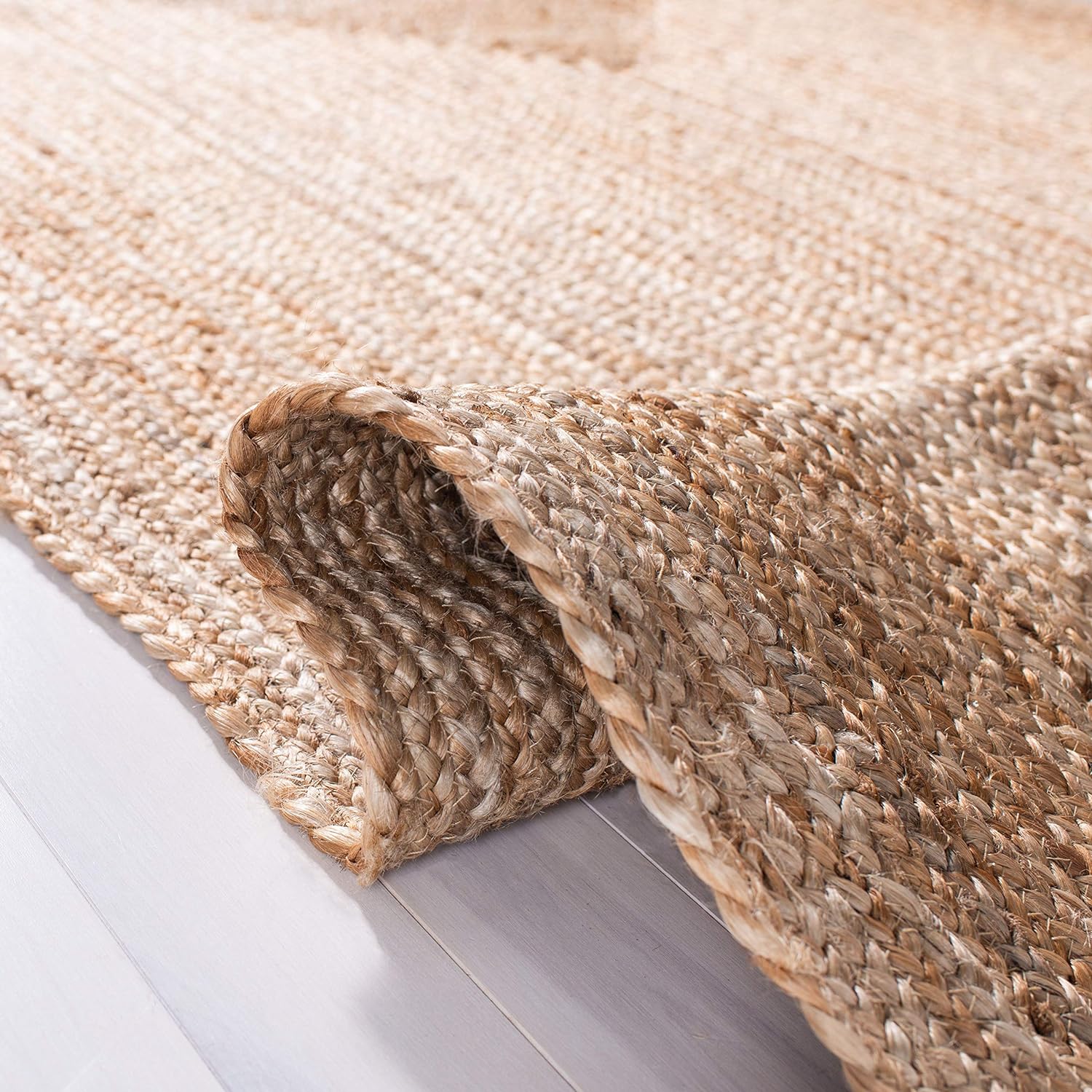 SAFAVIEH Cape Cod Collection Runner Rug - 2'3" x 8', Natural Brown, Handmade Braided Flat Weave Jute (CAP252A)