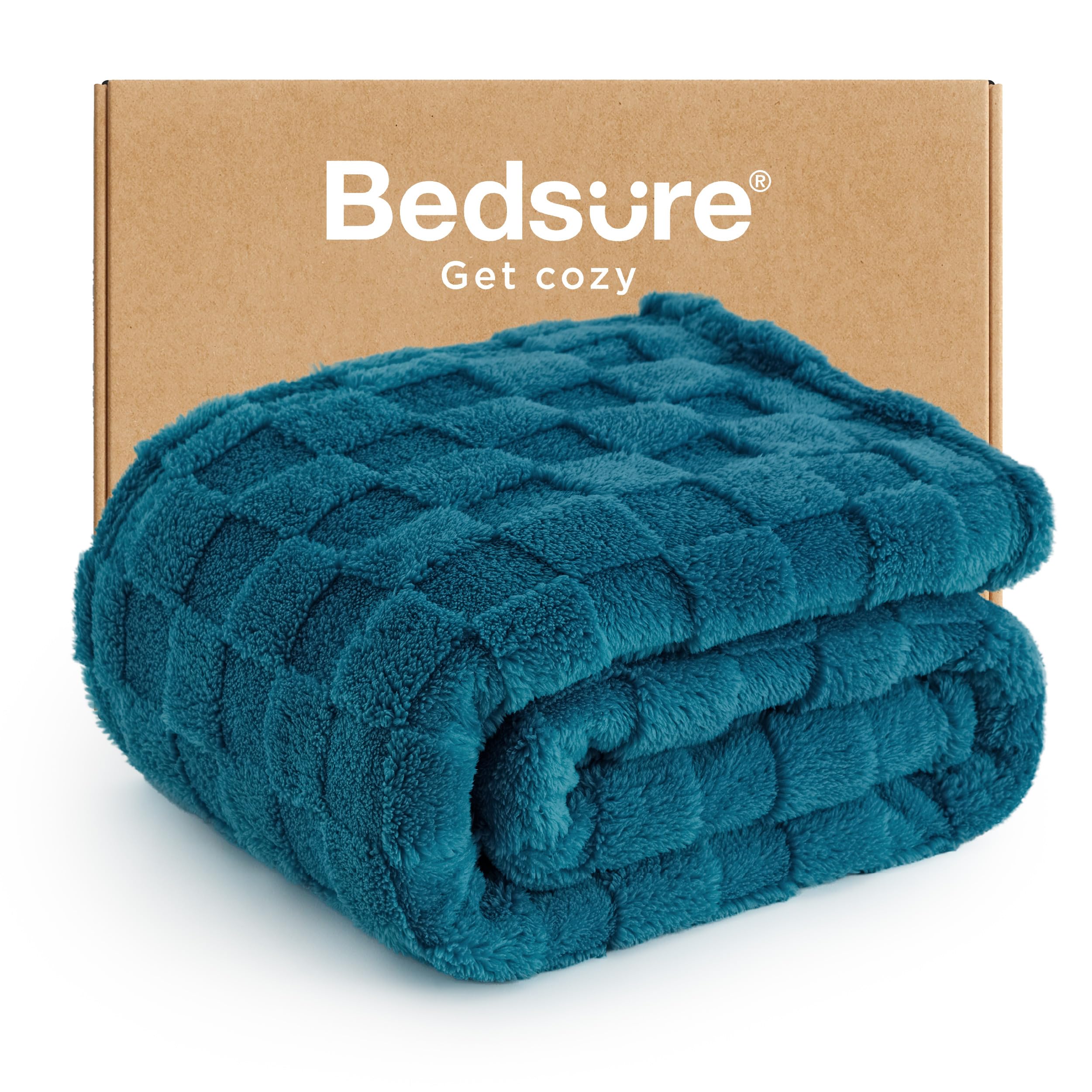 Bedsure GentleSoft Sage Green Throw Blanket for Couch - Checkered Fleece Mothers Gifts Day Blankets, Cute Soft Cozy Spring Summer Throw for Bedroom Home Decor Gifts for Girls, 50x60 Inches