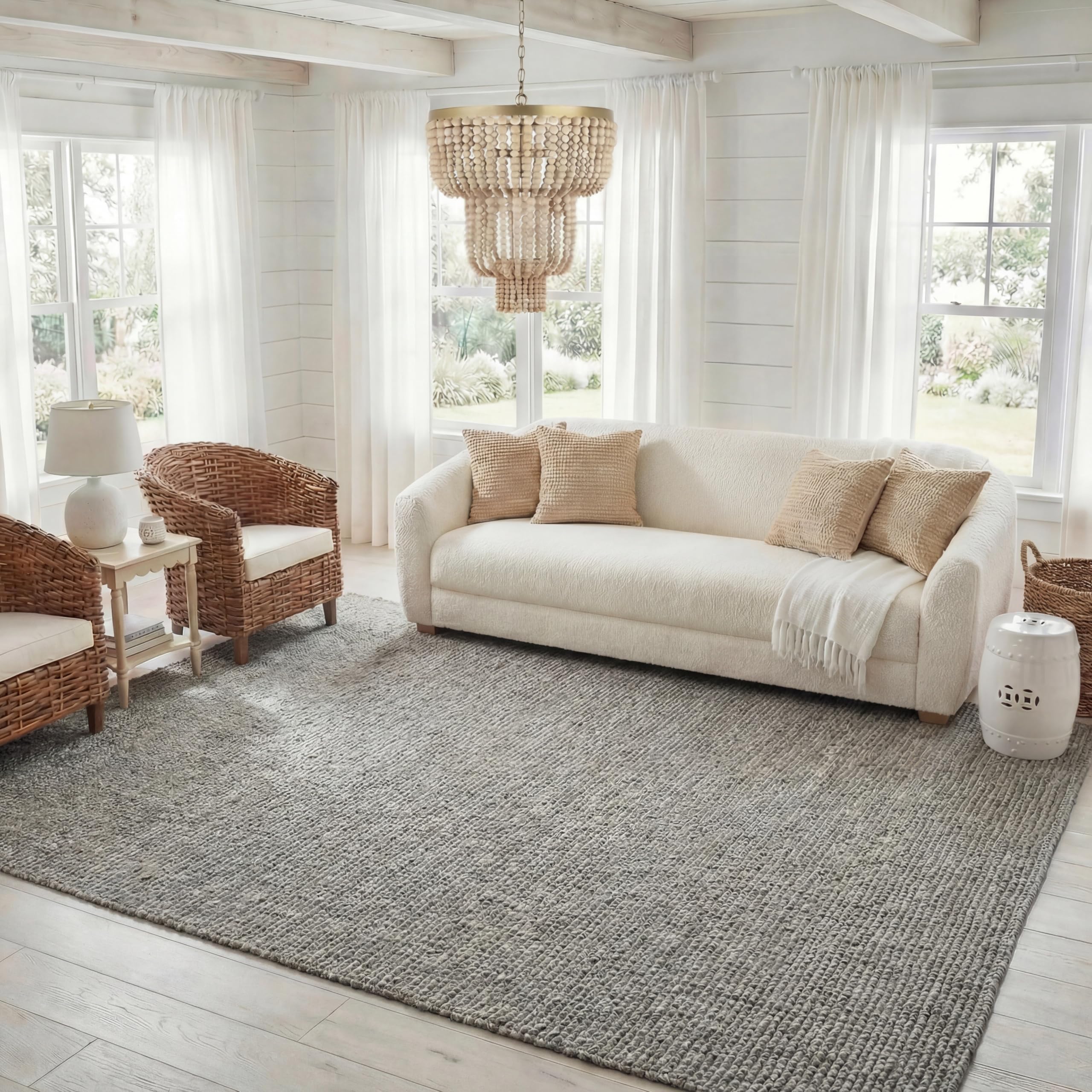 SAFAVIEH Natural Fiber Collection Runner Rug - 2'6" x 6', Natural Brown, Handmade Jute, Farmhouse Style, Chunky Textured Thick Pile (NF447A)