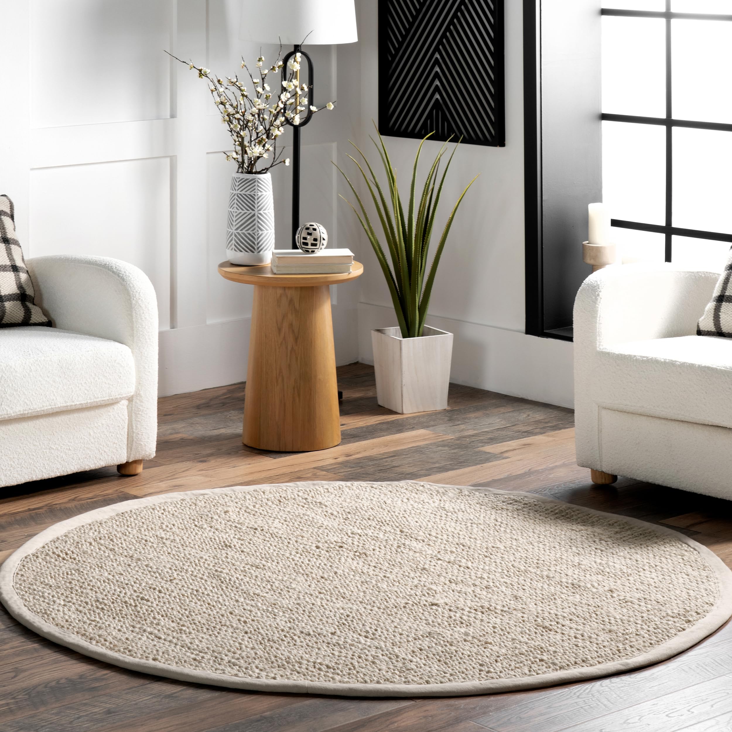 Nuloom Ashli Hand Woven, Natural, 2'6" x 12', Farmhouse, Jute, Soft and Textured, High Traffic, Stain Resistant, Easy Clean, Durable Runner for Bedroom, Living Room, Dining, Den, Foyer, Entryway