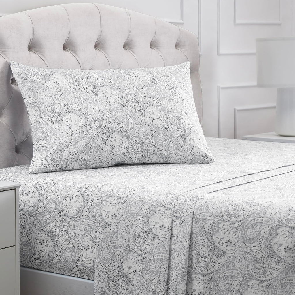Mellanni Queen Sheets Set - 4 PC Iconic Collection Bedding - Hotel Luxury, Extra Soft, Cooling Bed Sheets - Wrinkle, Fade, Stain Resistant (Queen, White)