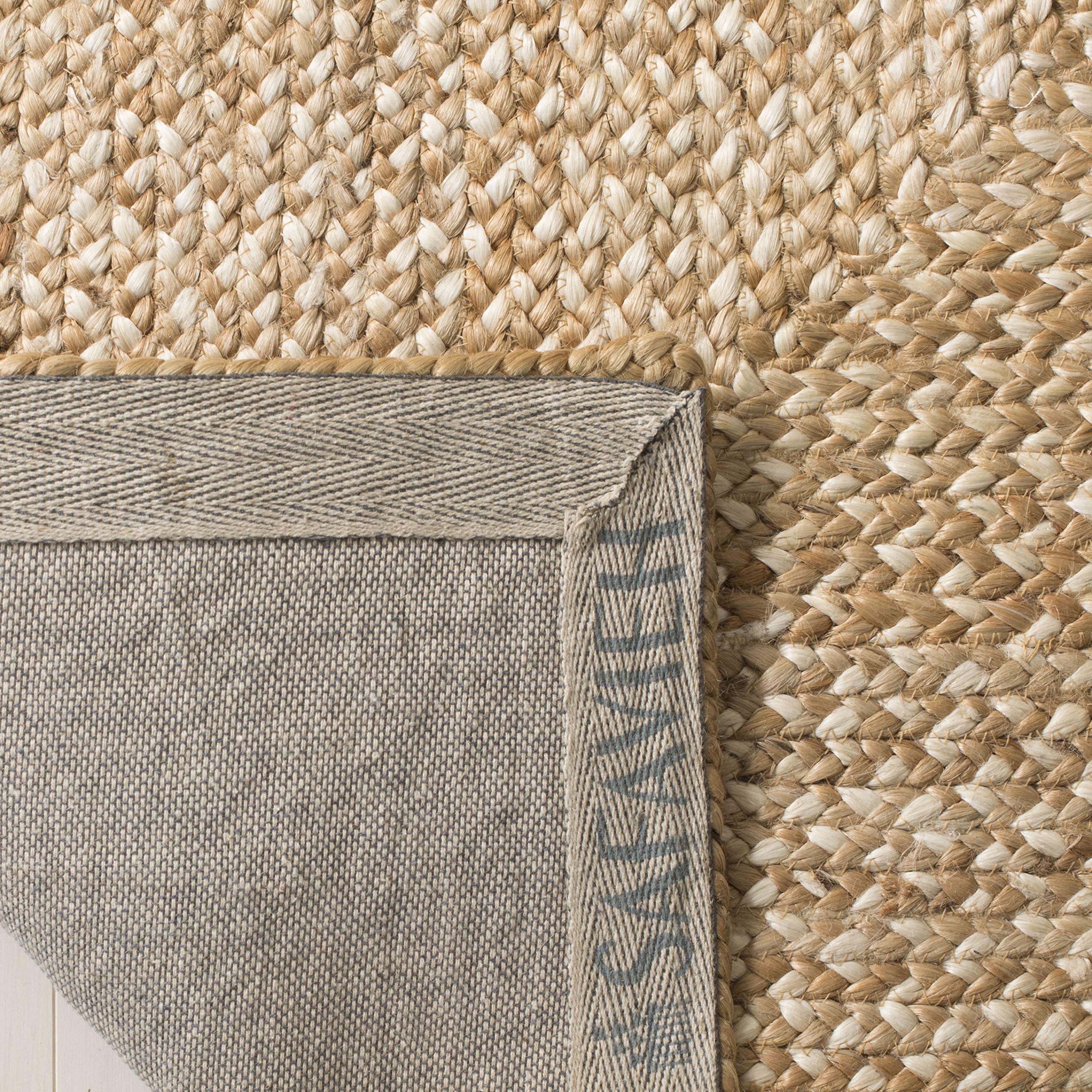 SAFAVIEH Natural Fiber Collection Runner Rug - 2'6" x 10', Natural & Ivory, Handmade Farmhouse Boho Coastal Rustic Jute, Ideal for High Traffic Areas in Living Room, Bedroom (NF885B)