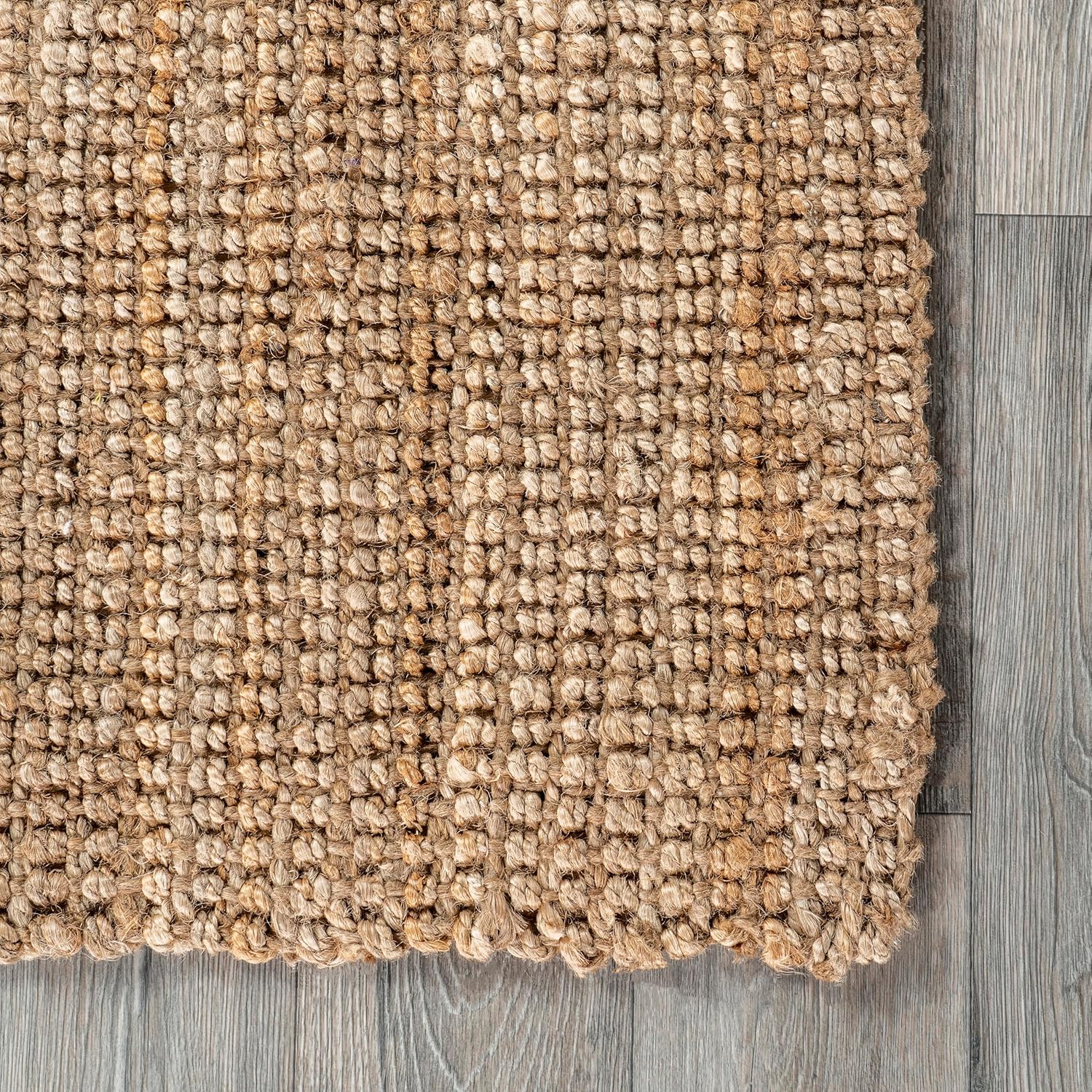Nuloom Ashli Hand Woven, Natural, 2'6" x 12', Farmhouse, Jute, Soft and Textured, High Traffic, Stain Resistant, Easy Clean, Durable Runner for Bedroom, Living Room, Dining, Den, Foyer, Entryway