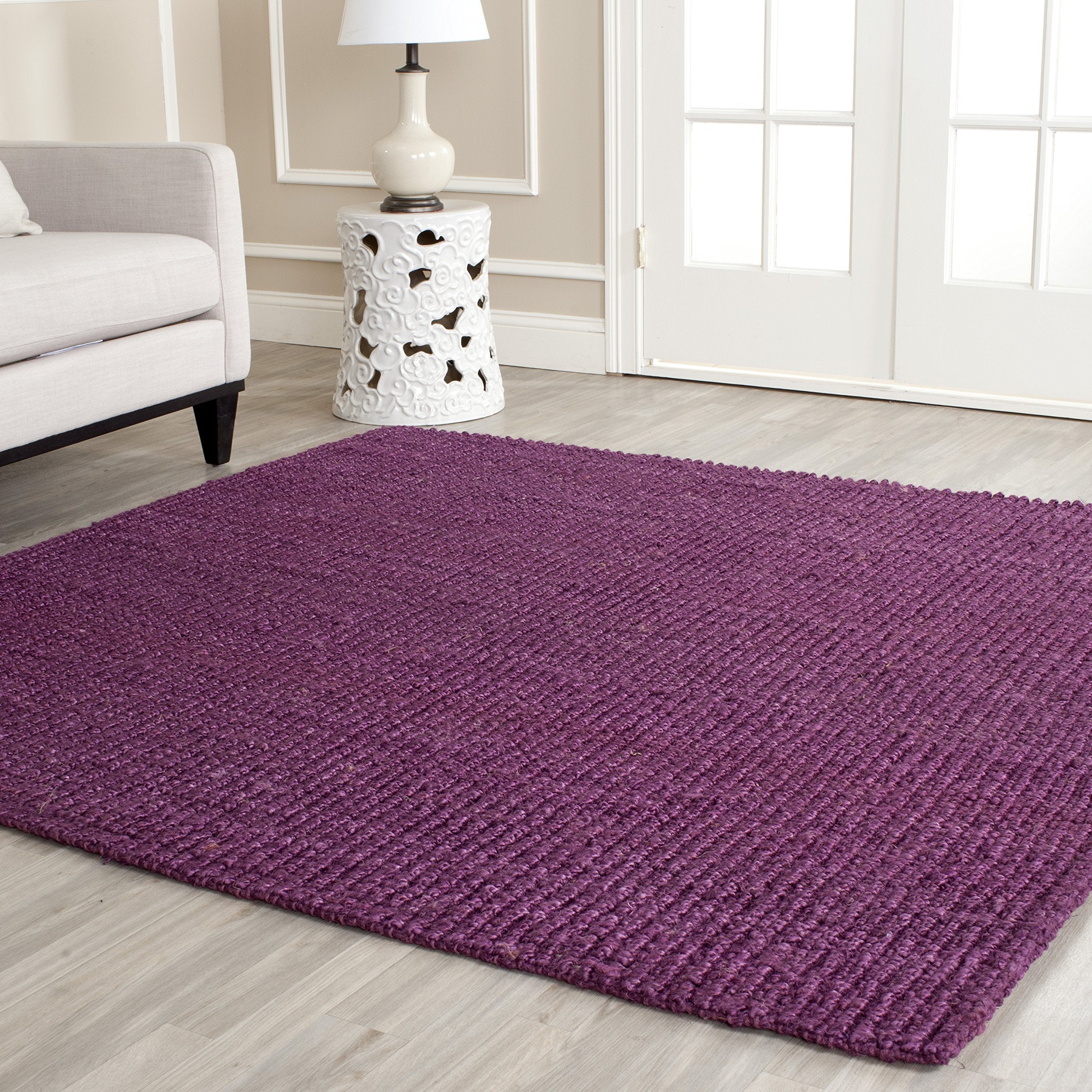 SAFAVIEH Natural Fiber Collection Runner Rug - 2'6" x 6', Natural Brown, Handmade Jute, Farmhouse Style, Chunky Textured Thick Pile (NF447A)